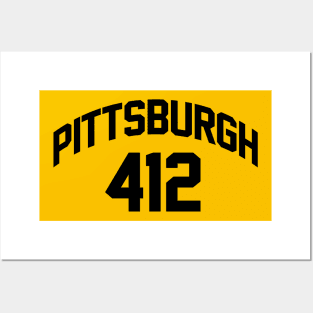 Pittsburgh Area Code 412 Posters and Art